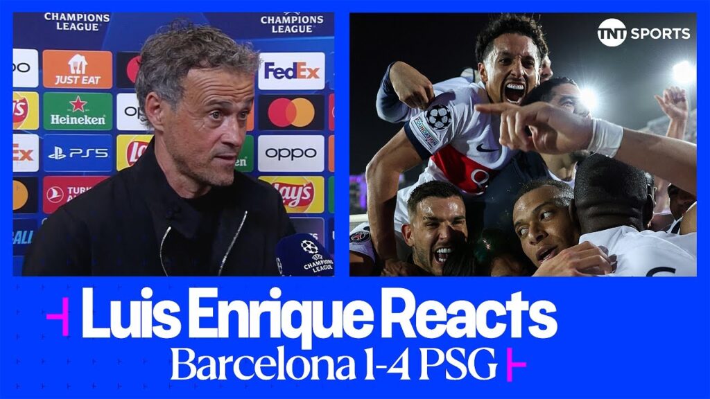 "PLAYING AGAINST BARCA WAS DIFFICULT" 😥 | Luis Enrique | Barcelona 1-4 PSG | UEFA Champions League