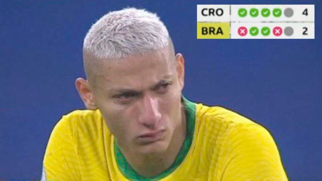 Richarlison CRYING as Brasil lose on penalties! 😭