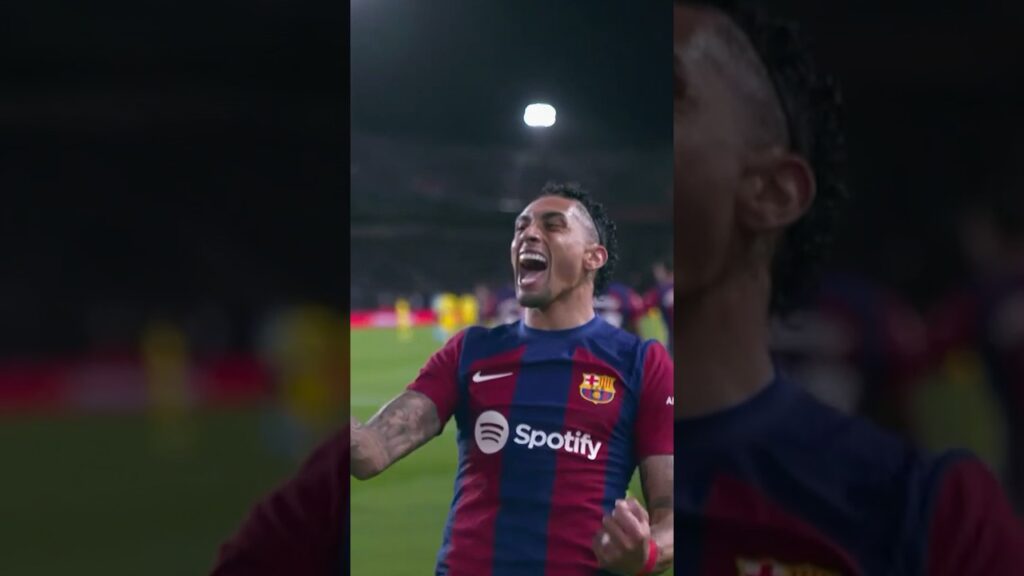 RAPHINHA to the rescue for FC Barcelona 💙❤️