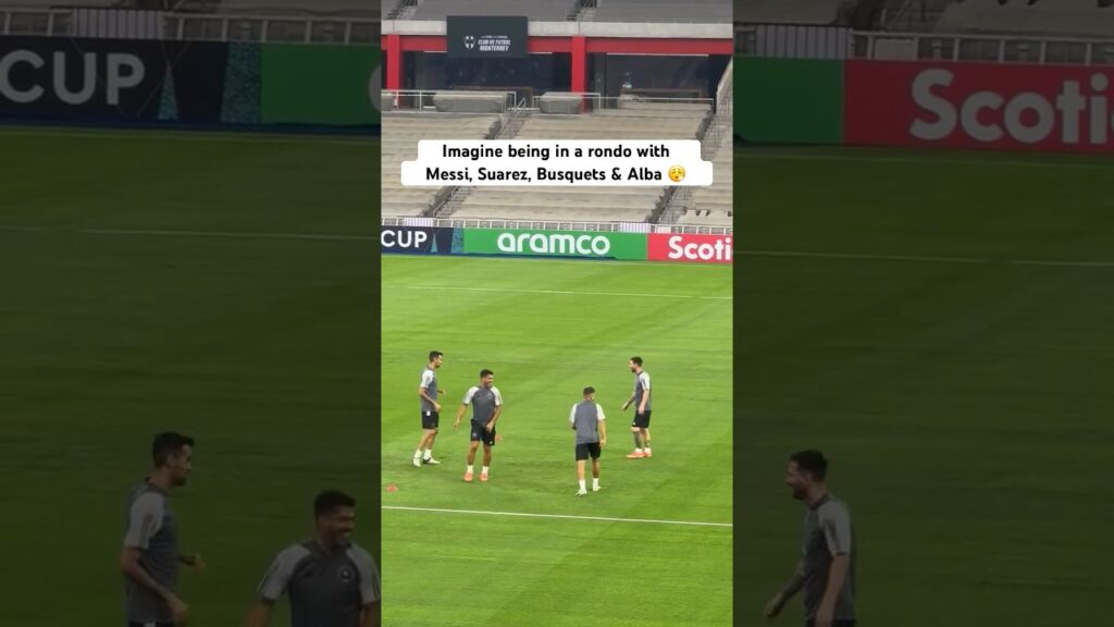 Casual Messi, Luis Suarez, Sergio Busquets & Jordi Alba at Monterrey 👀