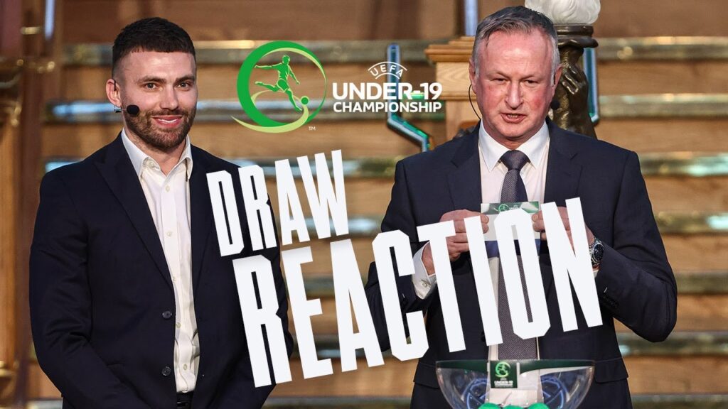 Michael O'Neill react to UEFA Euro U19 Championship draw 👀