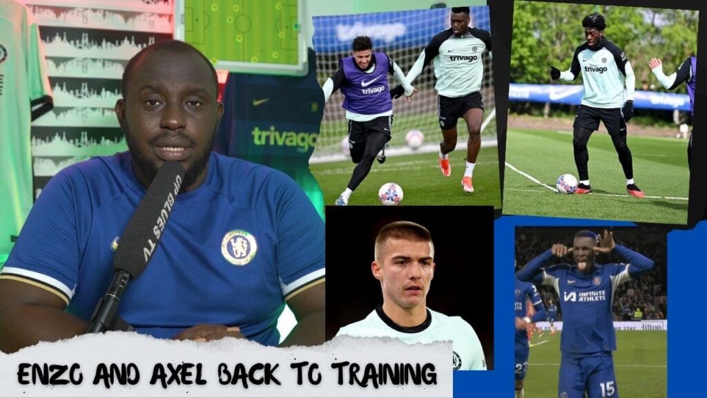 Enzo Fernandez and Axel Disasi  back in training | levi Colwill | Nicolas Jackson