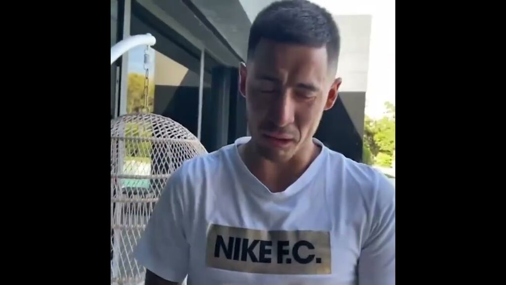 Eden Hazard looking sad giving out his football boots 😂