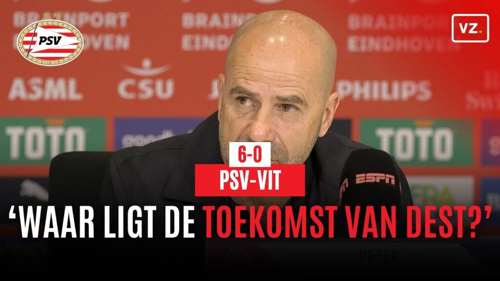 PSV-trainer Peter Bosz over Sergiño Dest: 'Als hij dat doet, is hij knettergek!'