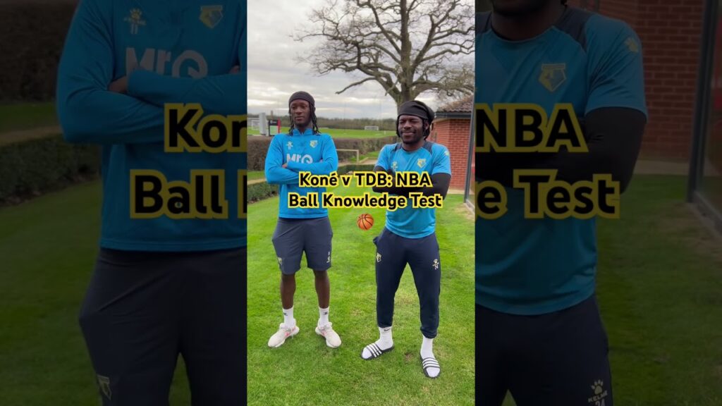 Dele-Bashiru and Koné went head-to-head on their NBA knowledge for All-Star Weekend! 🏀 #nba