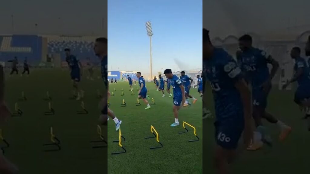 لاعبين الهلال في تدريبات اليوم 💙#الهلال