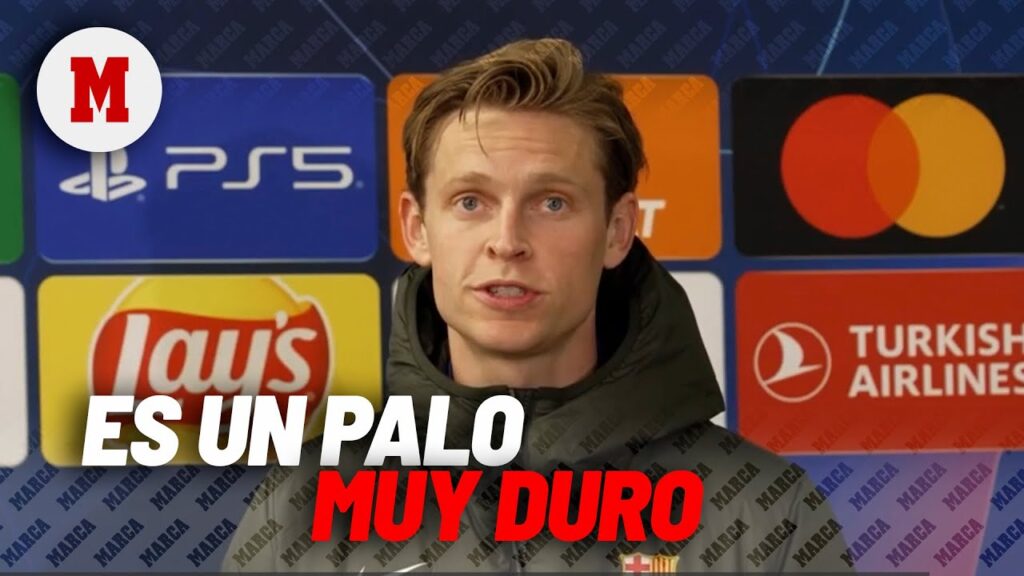 La tristeza de De Jong tras caer ante el PSG: "Es un palo muy duro" I MARCA