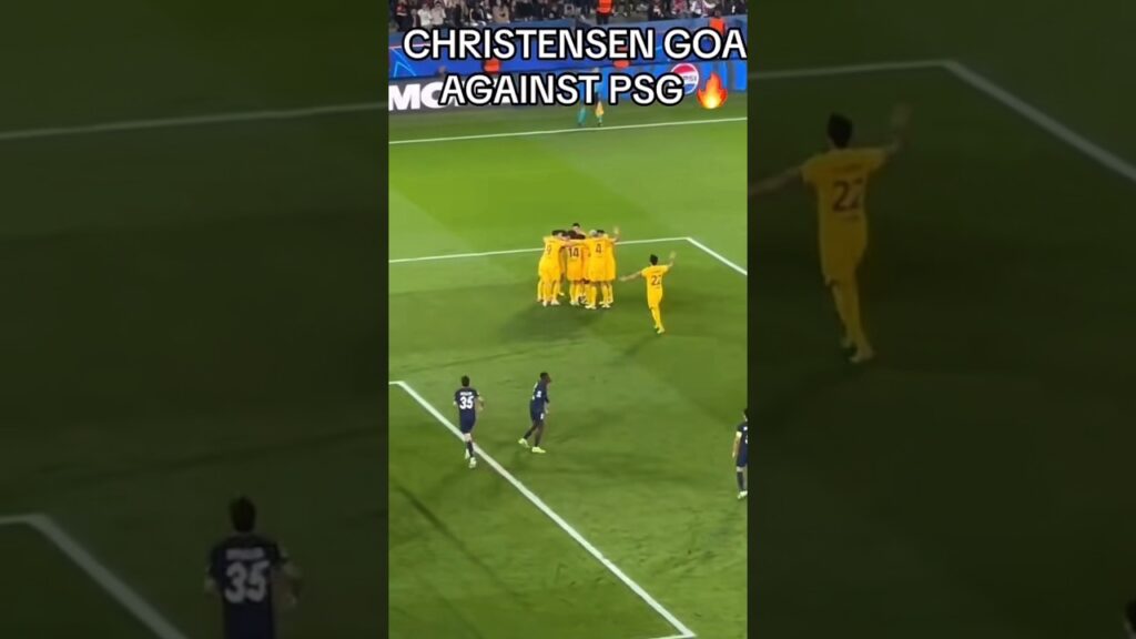 Andreas Christensen Wins It For Barcelona! #shorts #ucl #viscabarsa #fcbarcelona #psg #mbappe #uk