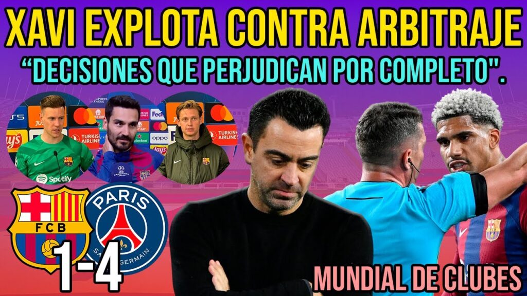 😡 XAVI EXPLOTA CON EL ARBITRAJE | TER STEGEN, GUNDOGAN Y FRENKIE DE JONG | MUNDIAL DE CLUBES BARÇA