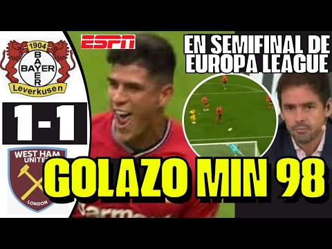AL MINUTO 98 PIERO HINCAPIÉ DIÓ GOLAZO Y CLASIFICÓ A SEMIFINAL EUROPA LEAGUE EN PARTIDAZO SORPRENDE
