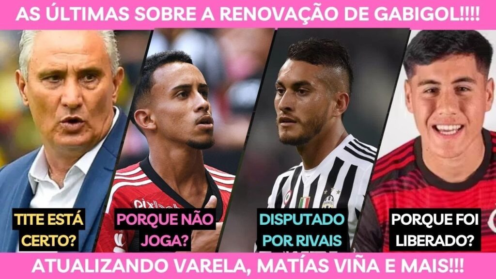 🚨FLAMENGO: TITE, MATHEUS GONÇALVES, ROBERTO PEREYRA, SANTIAGO OCAMPOS, VARELA, VIÑA, GABIGOL E+