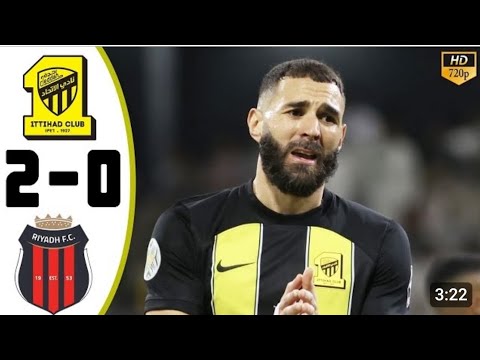 Al Ittihad vs Al Riyadh 2-0 || 💥💫 highlights & all goals 2023 || HD Banzema goal @Rashka_sports27