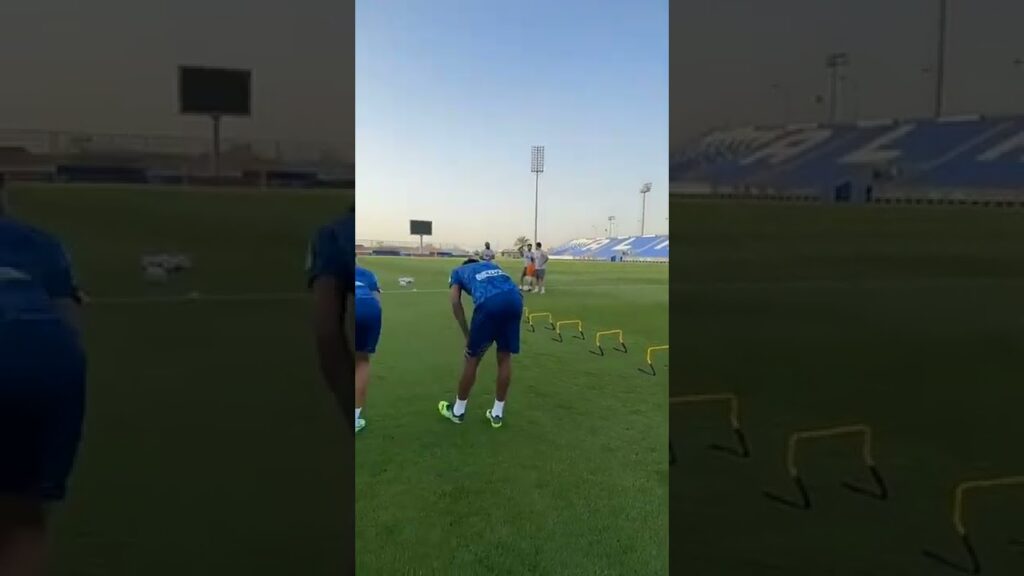 تدريبات لاعبي الهلال أمس 💙#الهلال