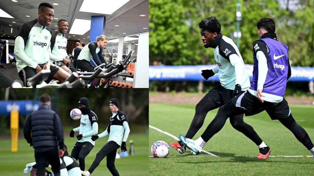 Chelsea training: High spirits as semi-prep begins🔥