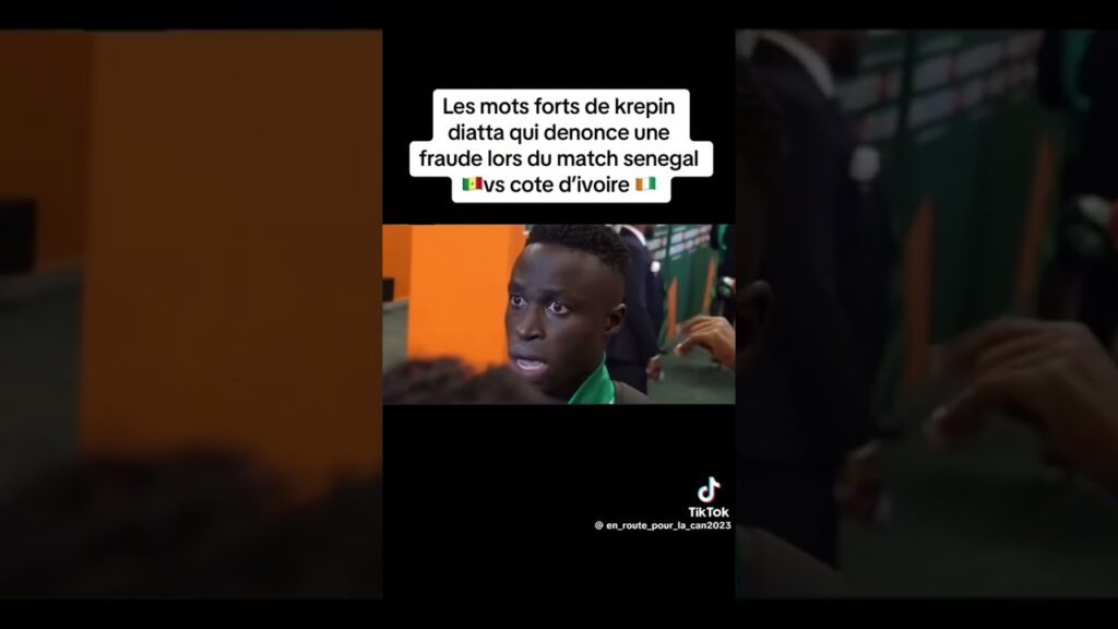 Krepin Diatta peste contre l'arbitrage du gabonais face à la côte d'ivoire 🤬🤬🤬🤬🤬