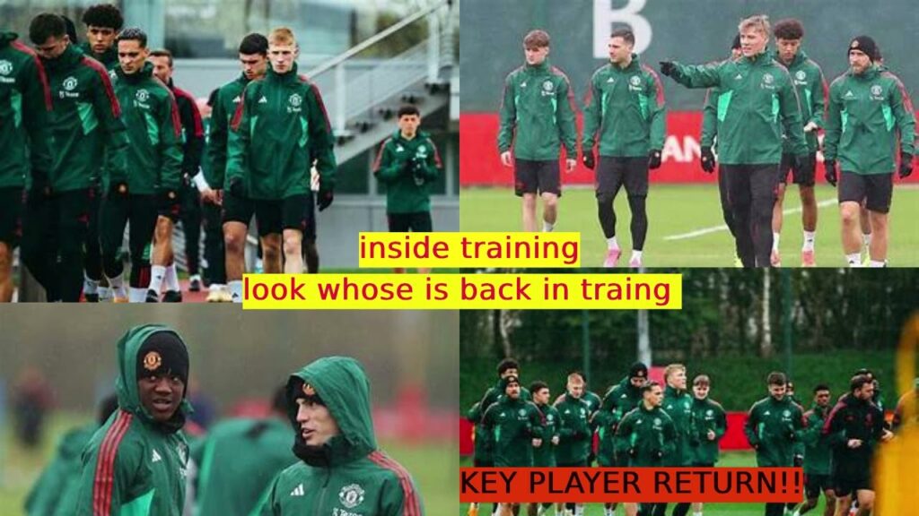 JUST iN✅Three things spotted in Man United training before Coventry as youngsters aim to impress