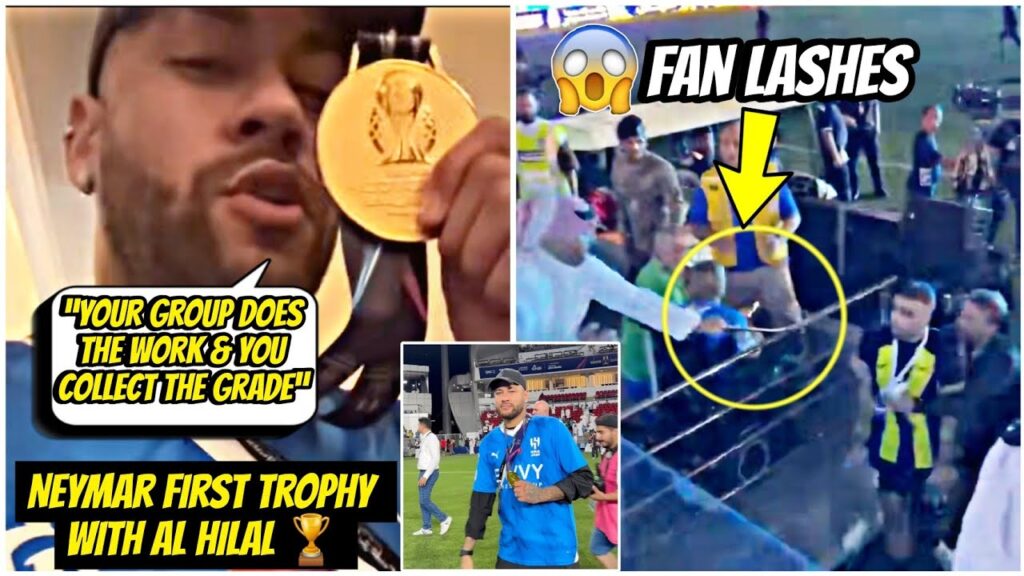 π¨Fan Lashes Al-Ittihad’s Player After Loss in Saudi Super Cup Final And Neymar Lifts The Trophy π¨Fan Lashes Al-Ittihad's Player After Loss in Saudi Super Cup Final And Neymar Lifts The Trophy