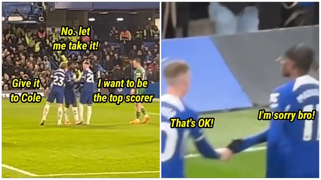 Noni Madueke apologizes to Cole Palmer after the penalty drama 👏