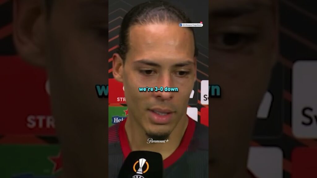 Virgil van Dijk after losing to Atalanta by three at home 👀