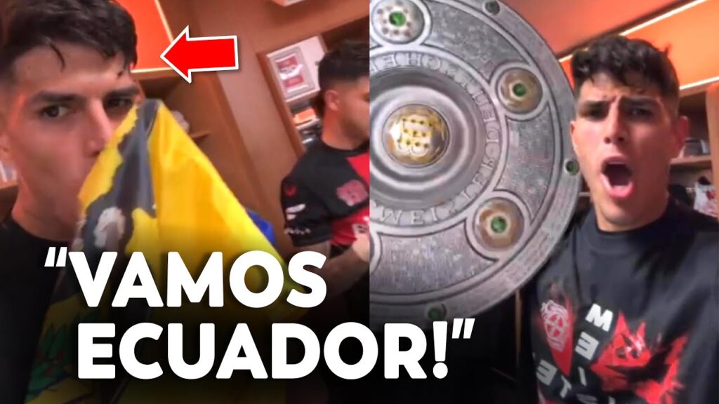ASÍ CELEBRÓ PIERO HINCAPIÉ EL HISTÓRICO TÍTULO DE LA BUNDESLIGA CON EL BAYERN LEVERKUSEN!