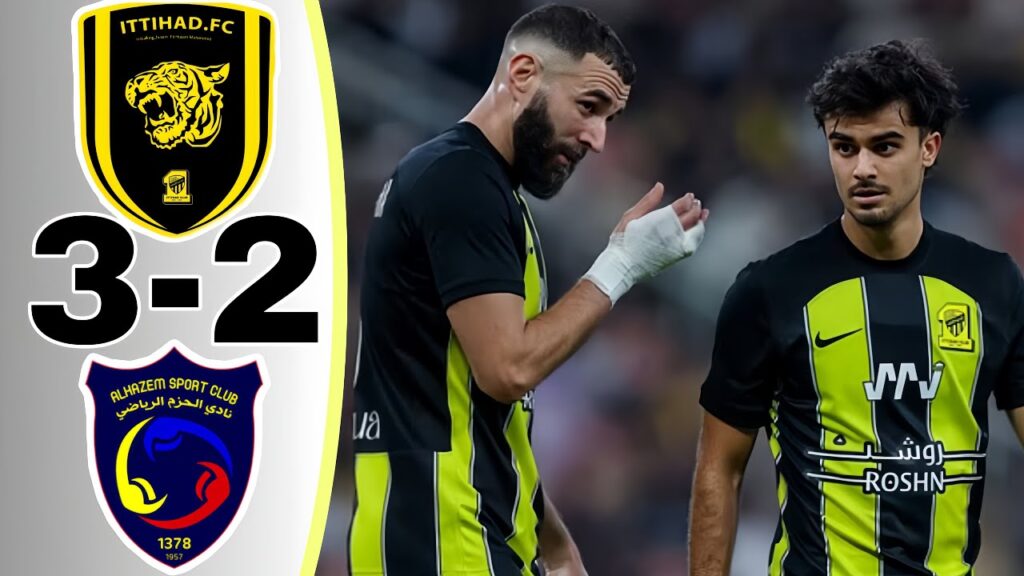 Karim Benzema Debut Al Ittihad vs Al Hazm 3-2 Highlights All Goals