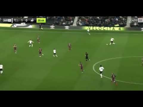 Harry Wilson long distance strike for Derby against swansea