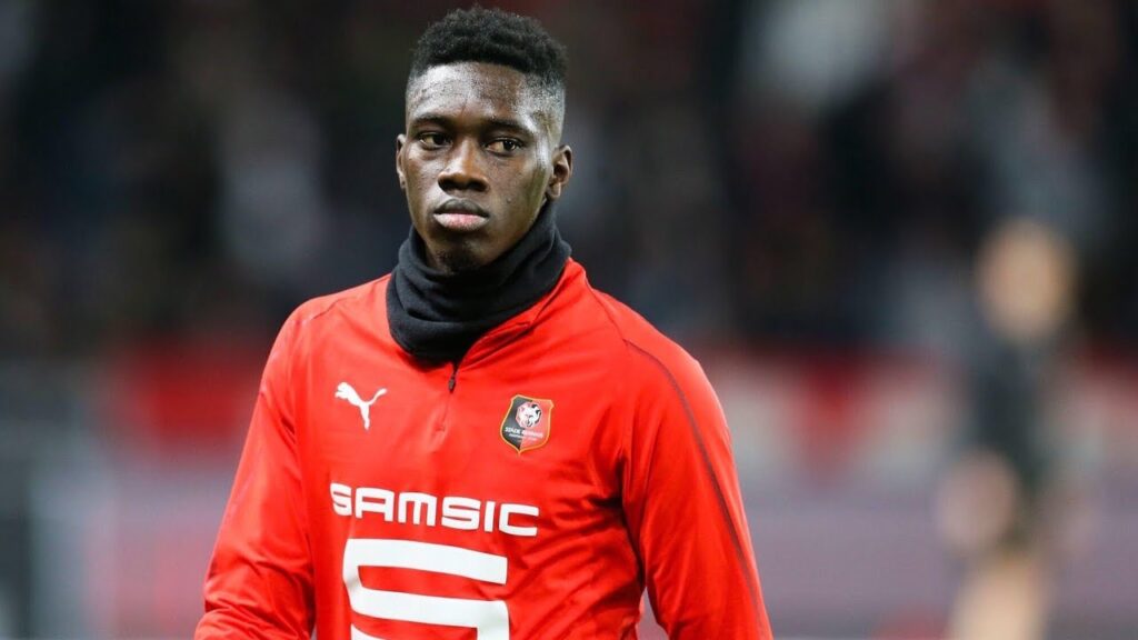 Ismaila Sarr🇸🇳🦁, bien accueilli par le public Rennais pour son retour au Roazhon Park (Rennes)
