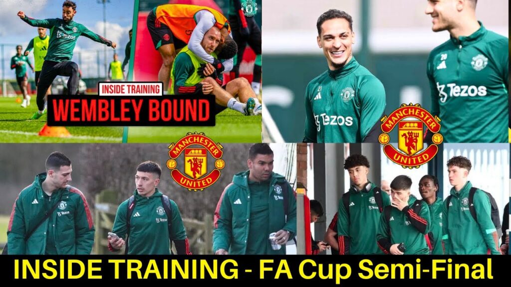 INSIDE TRAINING FA Cup Semi Final✅ Mainoo,Martinez,Hojlund,Varane,Shaw,Kambwala| Man United training