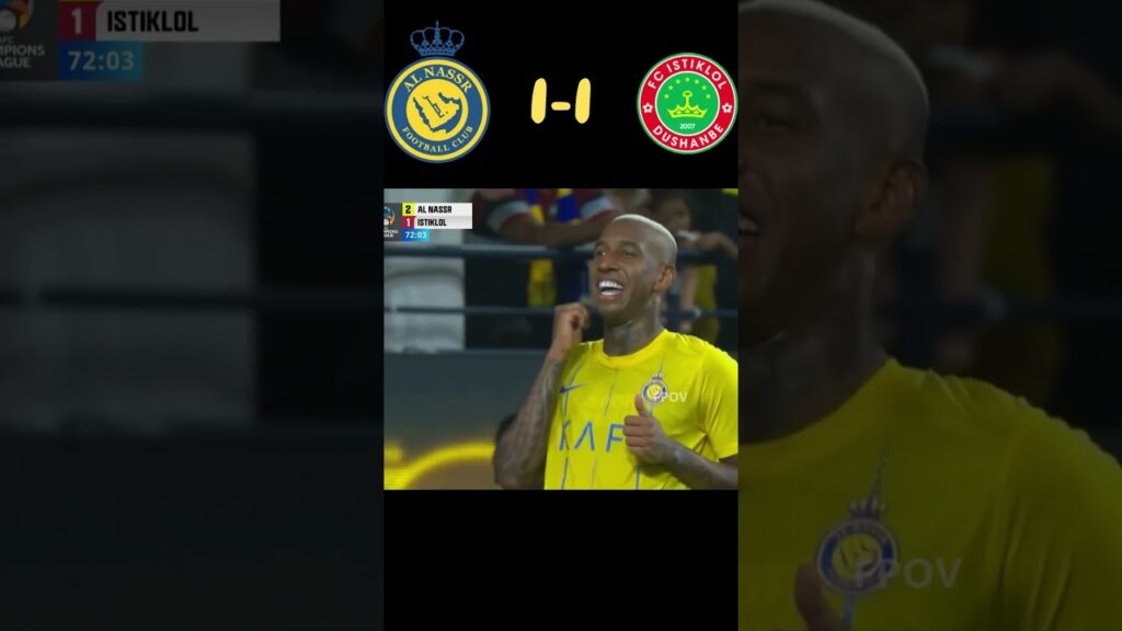 Al Nassr vs Istiklol ACL highlights #football #ronaldo