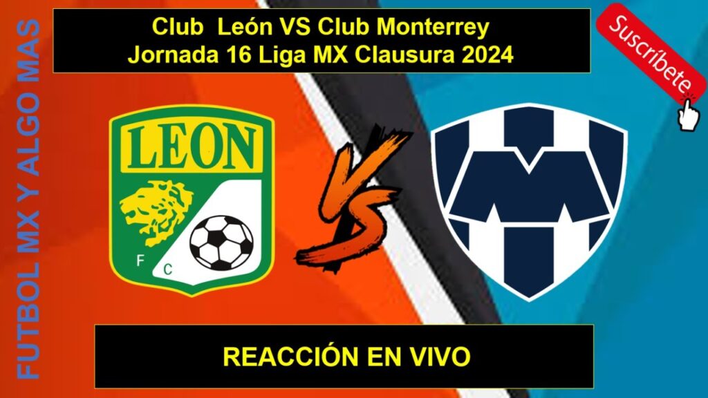 Club  León VS Club Monterrey  Jornada 16 Liga MX Clausura 2024 REACCIÓN EN VIVO