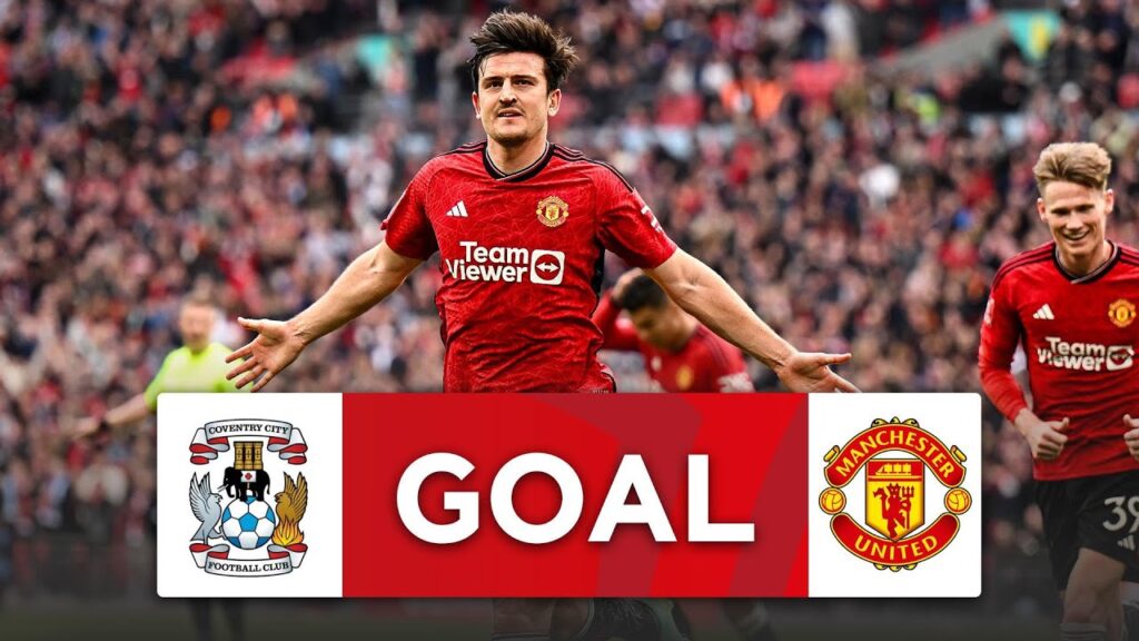 GOAL | Harry Maguire | Coventry City 0-2 Manchester United | Semi-Final | Emirates FA Cup 2023-24