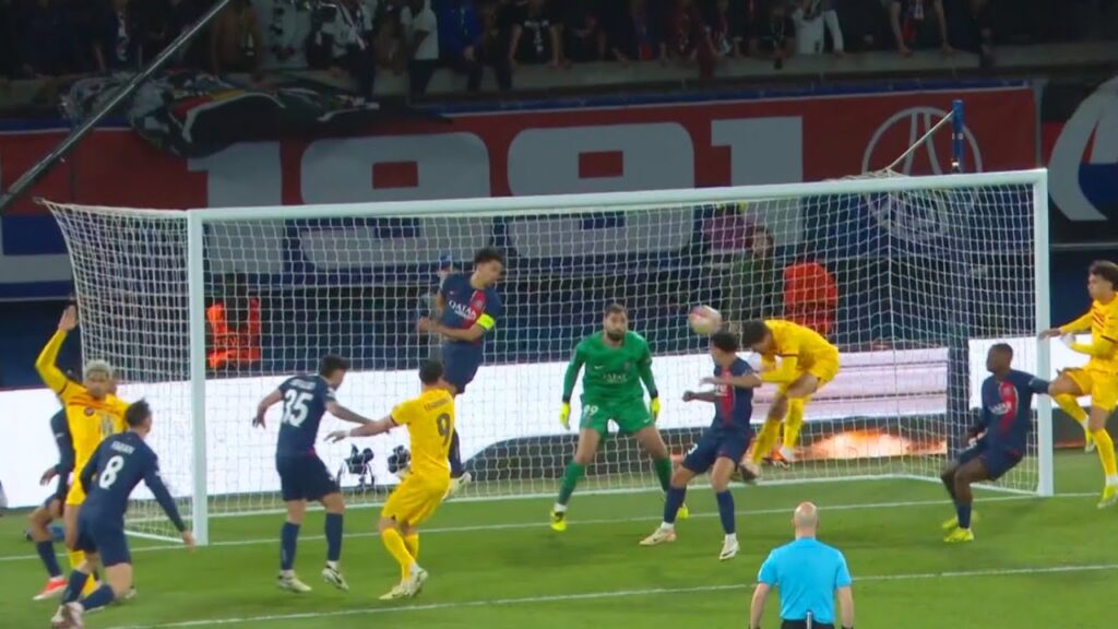 Andreas Christensen Goal vs PSG, PSG vs Barcelona, UEFA Champions League at Parc des Princes