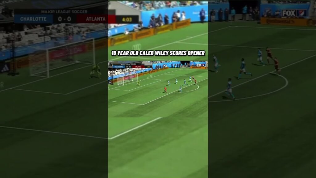 18-YEAR-OLD CALEB WILEY GIVES ATLANTA THE EARLY LEAD 🔥#calebwiley #mls #usmnt #shorts