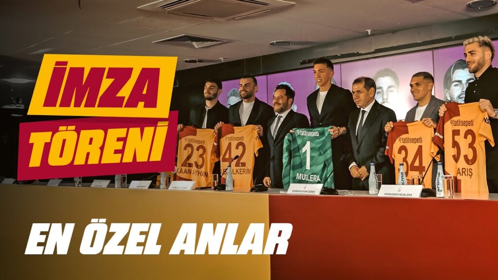 ✍️ Kaptan Muslera, Barış Alper, Abdülkerim, Torreira ve Kaan'ın İmza Töreni'nden en özel anlar 💛❤️