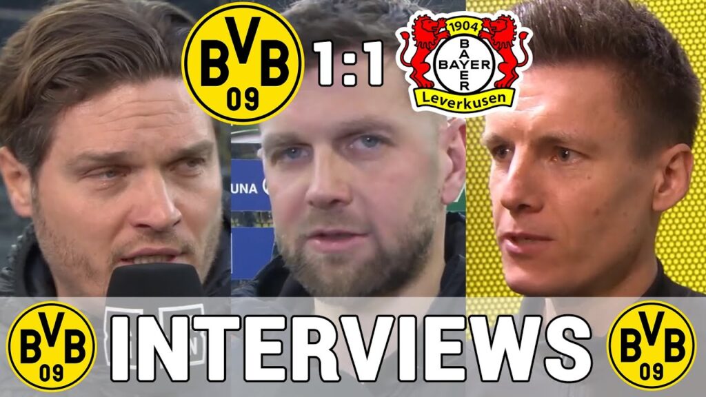 Die BVB Stimmen nach 1:1: Edin Terzic, Füllkrug & Schiri - Interviews | Dortmund 1:1 Leverkusen