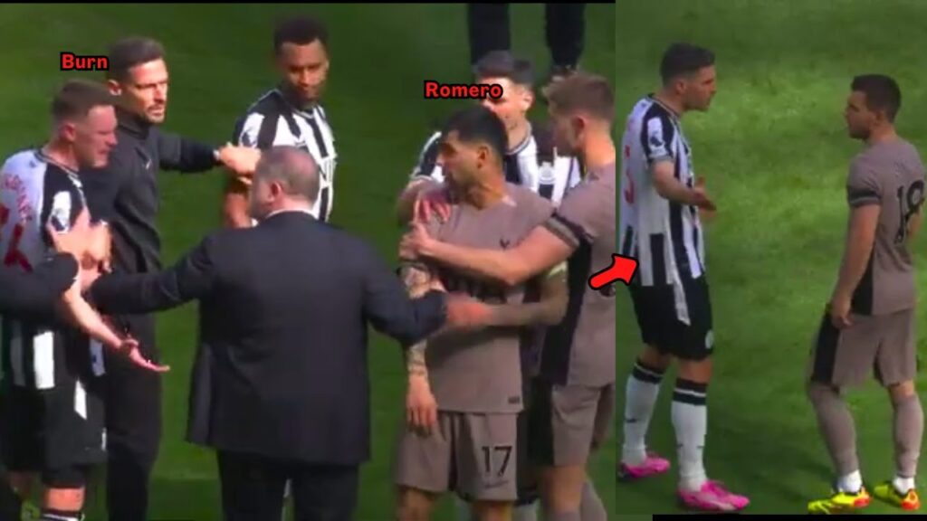 Cuti Romero & Burn Got into a Fight After Newcastle Beat Tottenham 4-0