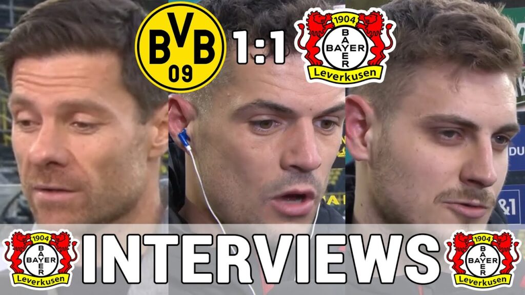 Leverkusen Stimmen nach BVB: Xabi Alonso, Xhaka & Stanisic - Interviews | Dortmund 1:1 Leverkusen