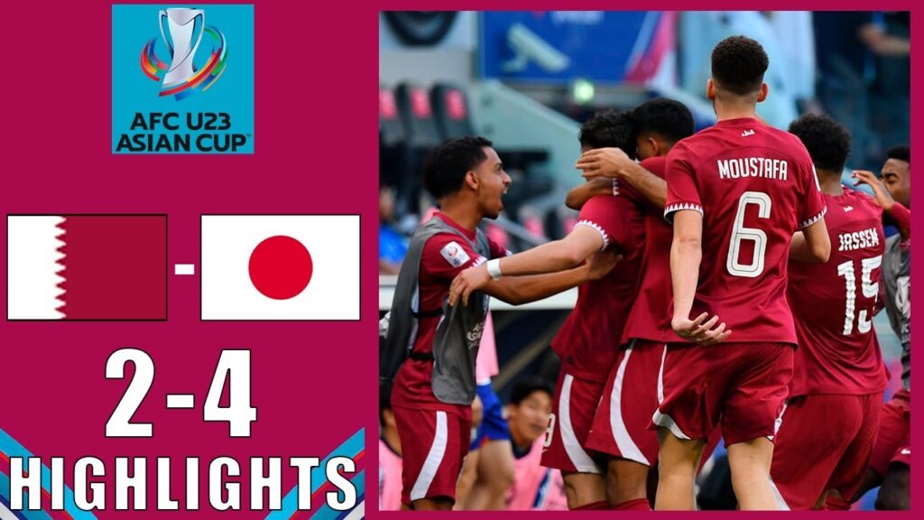 Gol Jassem Gaber Abdulsallam | Sorotan Qatar U23 vs Jepang U23 (2-4) | Piala Asia AFC U23 2024