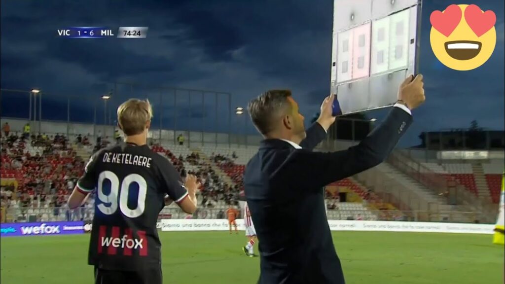 Charles De Ketelaere vs Vicenza (DEBUT FOR AC MILAN) 2022
