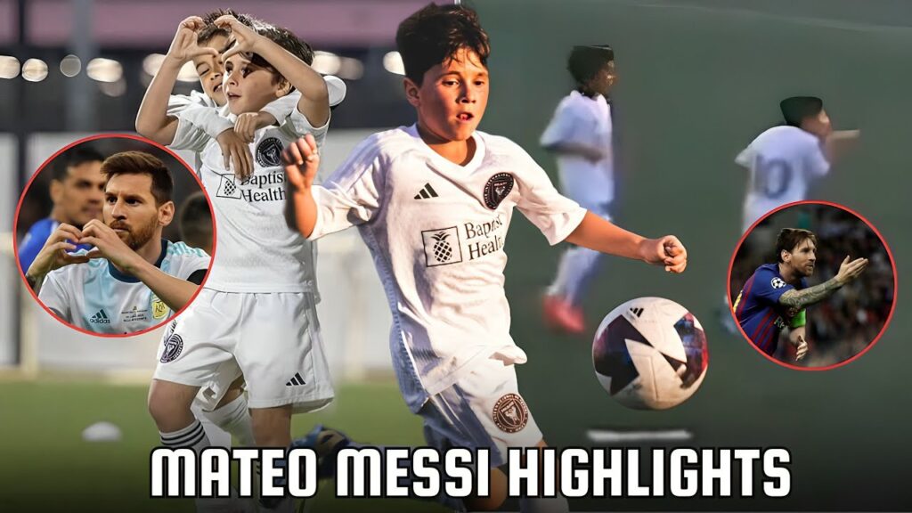 When Mateo Messi repeats Lionel Messi's 5 goals in 1 Match