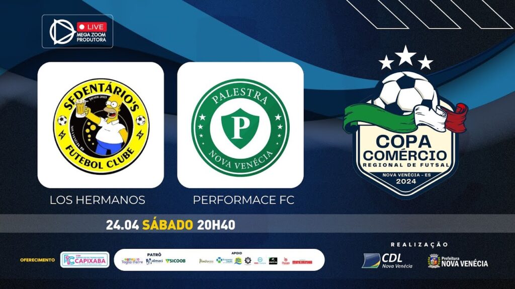 Sedentários x Palestra - Copa Comércio Regional de Futsal | 24.04.2024