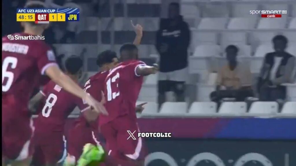 Gol Jassem Gaber Abdulsallam | Sorotan Qatar U23 vs Jepang U23 (2-1) | Piala Asia AFC U23 2024