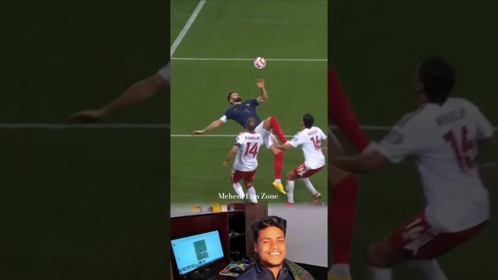 Olivier Giroud Bicycle kick I Goal against Gibraltar #giroud #football #shorts