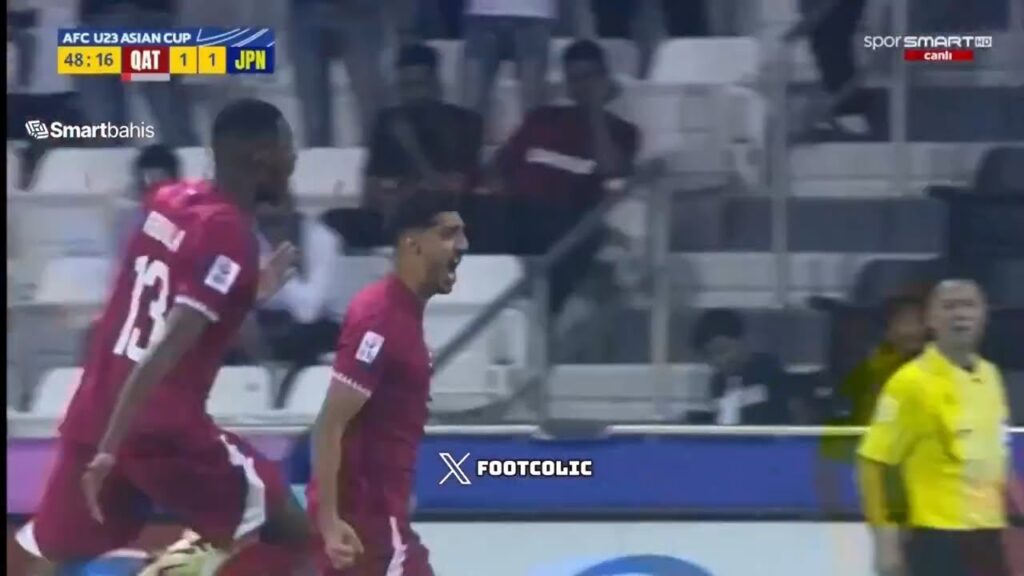Gol de Jassem Gaber Abdulsallam | Sorotan Qatar U23 vs Jepang U23 (2-1) | Piala Asia AFC U23 2024