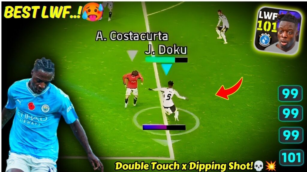 JEREMY DOKU | Better Than 102 Neymar..!🥵🔥 | Best Dribbler | Doku Pes2024 | Efootball 2024 Mobile
