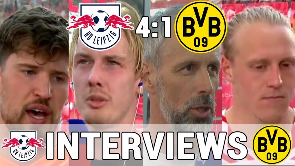 Alle Interviews zum 4:1: Kobel, Brandt, Rose & Schlager - Interviews | Leipzig 4:1 Borussia Dortmund