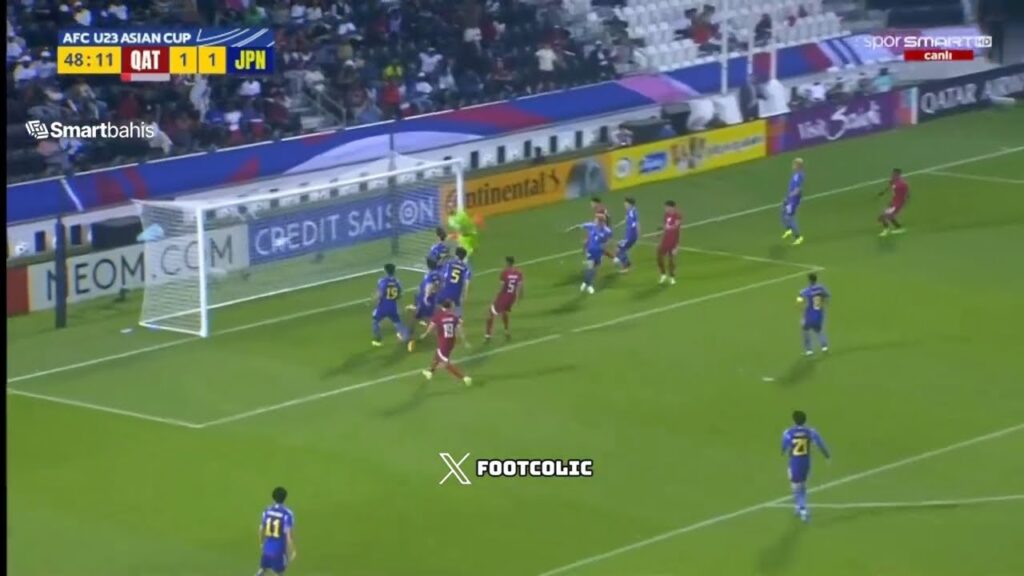 Gol de Jassem Gaber Abdulsallam | Sorotan Qatar U23 vs Jepang U23 (2-1) | Piala Asia AFC U23 2024