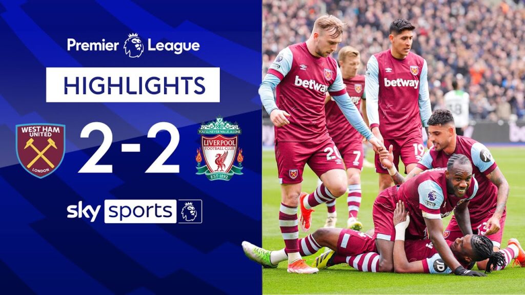 Hammers all but end Reds' title hopes! 😲 | West Ham 2-2 Liverpool | Premier League Highlights