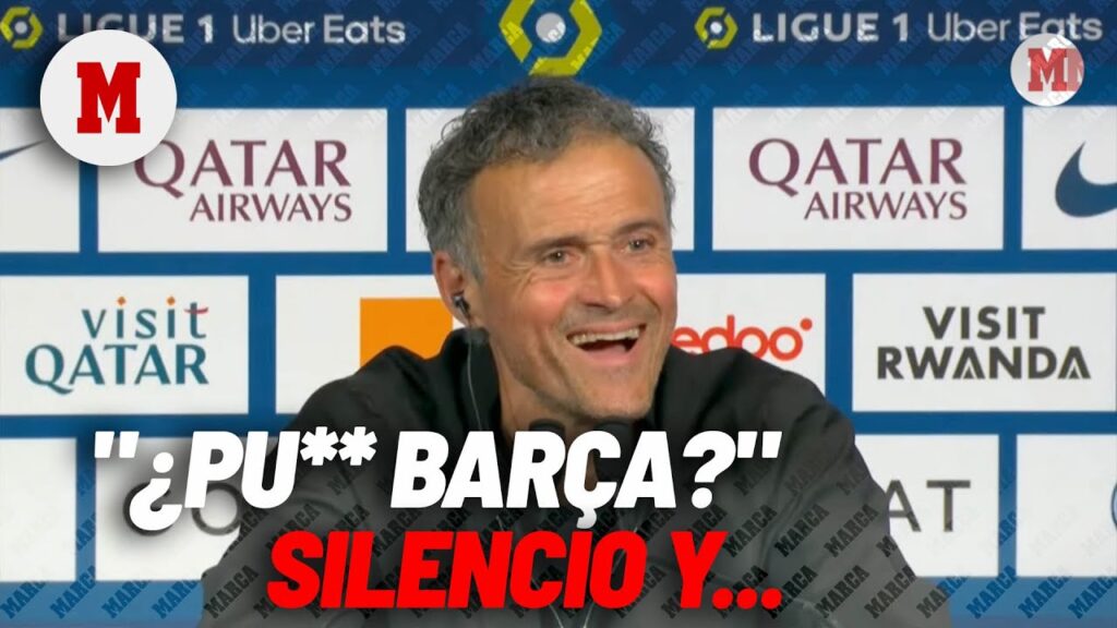 Respuesta de Luis Enrique al preguntarle por los gritos de "pu** Barça": 9 segundos de silencio y...