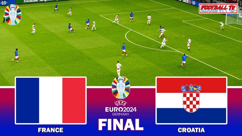 France vs Croatia - Final UEFA EURO 2024 | Full Match All Goals | eFootball PES Gameplay PC